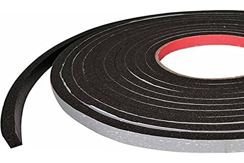 Veda Fresta Multiuso 11x6 mm - Preto 10 Metros - Comfort Door