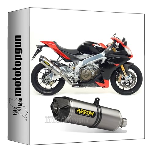 Pot echappement Arrow Race-Tech aluminium embout carby pour Aprilia RSV4 2009-2015