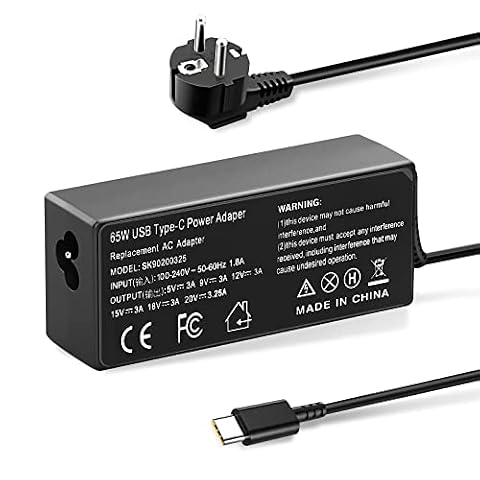 Ładowarka USB-C 65 W do Lenovo ThinkPad X1 Carbon/Yoga 9i/IdeaPad 5 Pro/Legion 5 Pro - ultraprzenośna