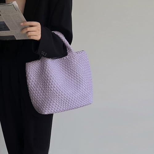 Image of JINMANXUE Fashion Woven Bag Shopper Bag Travel Handbags and Purses Women Tote Bag Large Capacity Shoulder Bags