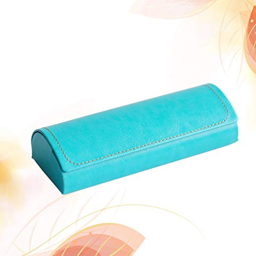 Estojo de óculos de couro da Artibetter para óculos de sol, estojo fino para mulheres e homens (azul
