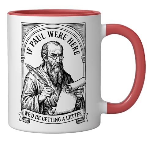 Taza cerámica humor cristiano rojo/blanco 11oz miniatura 2