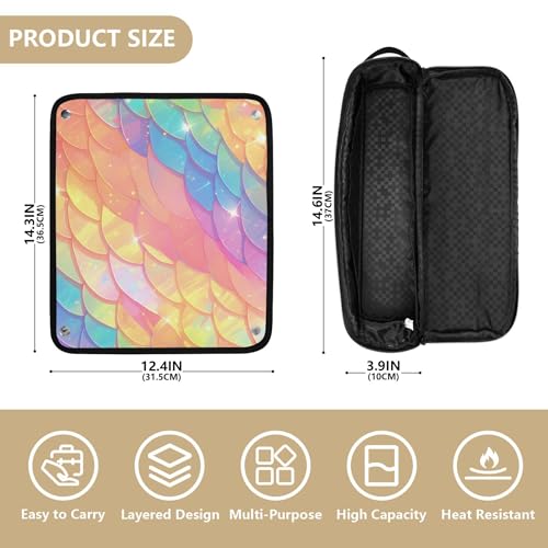 Bolsa Organizador para Herramientas de Pelo Resistente al Calor miniatura 4