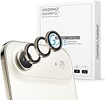 (3 Pack) Orzero Camera Lens Protector Compatible for iPhone Air 2025 / iPhone 17 Air, Protector de Cámera Individual 3D Alloy Metal Ring Glass Cover CD Pattern Case Friendly - Gold