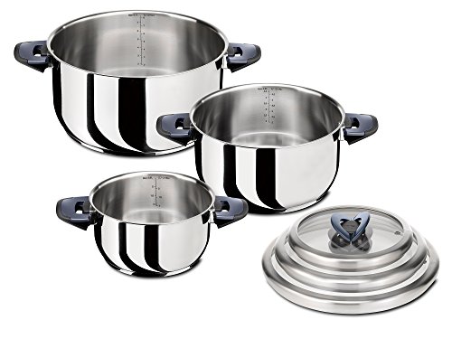 Tefal C81891 Batería de Cocina, Acero Inoxidable