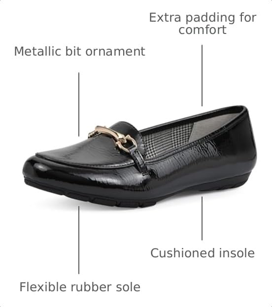 Image of CLIFFS BY WHITE MOUNTAIN Women's Glowing Cushioned Loafer Flat