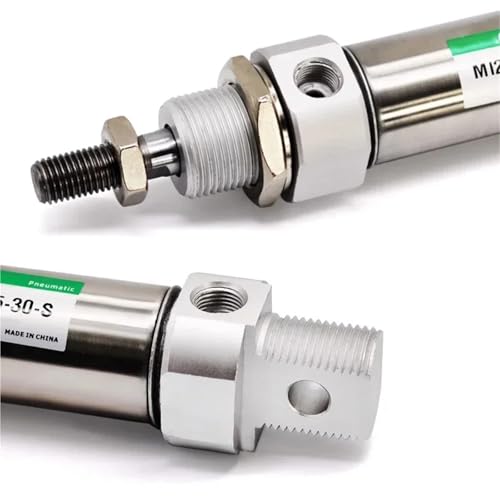 Vérin pneumatique MI acier inoxydable avec aimant alésage 12 mm course 80 mm mini
