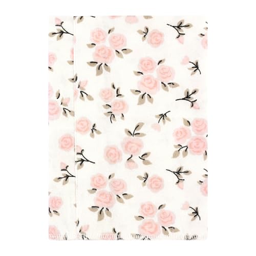 Image of Luvable Friends Hudson Baby Flannel Burp Cloths 7pk, Blush Blossom Floral