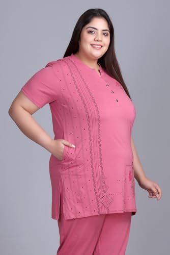 Image of In Love Women's Cotton Blend Plus Size Printed Kurti