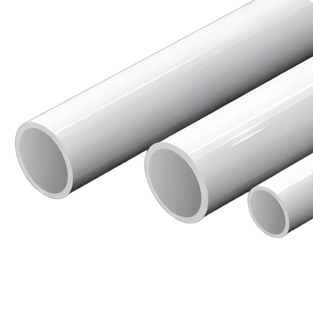 Tube rigide en plastique rond, Tuyau rond en PVC rigide de 1M for Drainage blanc OD20-40mm