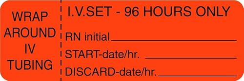 Centurion Nursing IV Tubing Labels