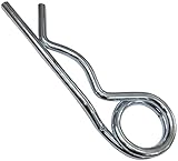 Dimensiones: Diámetro de la vástago: 6.3mm. Longitud total del pasador: 116mm. Peso unitario: 110.1525 g. DIN 11024. Material: acero galvanizado. Color: plata. Advertencia: debe colocar el pasador correctamente en el eje de la pieza incluso si tiene algunas dificultades, esto es necesario por razones de seguridad. Este pasador le brindará una seguridad perfecta a largo plazo
