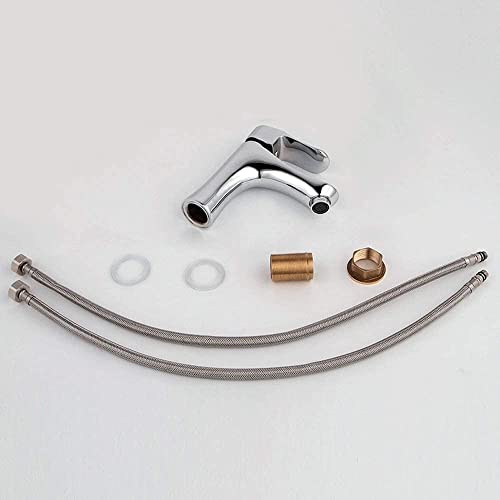 Robinet de salle de bains moderne mitigeur de lavabo cascade chromé à levier
