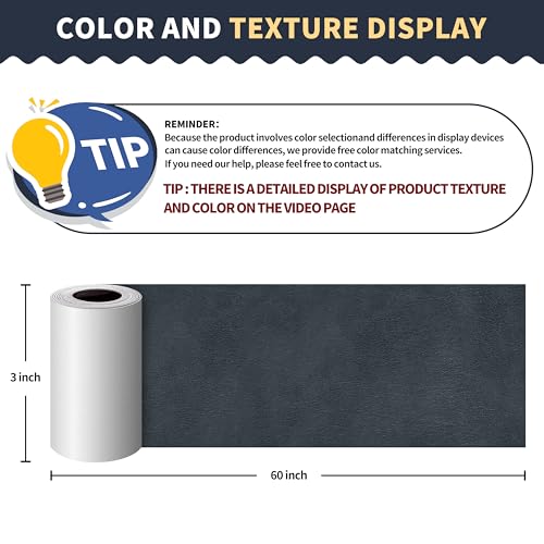 image for ONine Leather Repair Patch，Leather Repair Tape, 3 x 60 inches Leathe