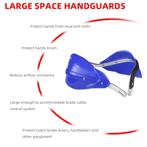 image for JFG RACING Motorcycle Handguards,Universal 7/8 inch and 1 1/8 inch Han