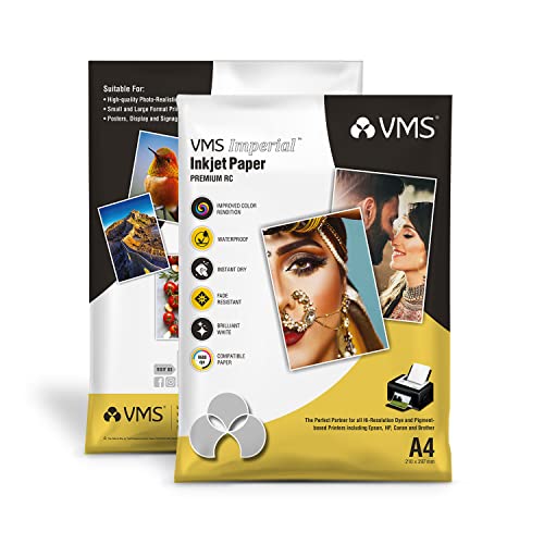 Image of VMS Deluxe 70x100mm 250 Micron Lamination Pouch - 2 x 100 Sheets & VMS Imperial 260 GSM A4 Glossy Photo Paper - 20 Sheets