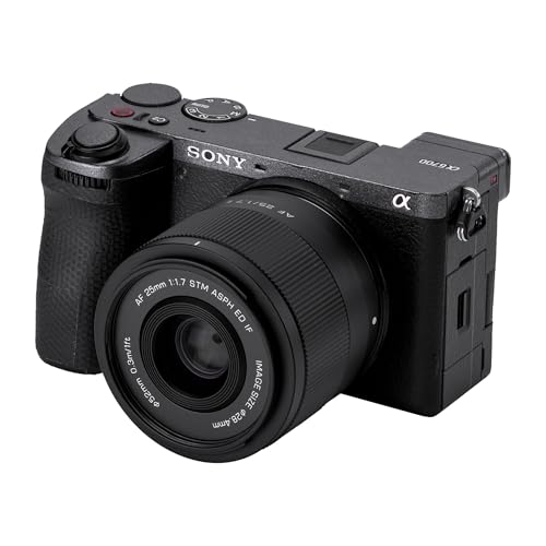VILTROX 25mm F1.7 E, AF 25mm F1.7 E Mount Lens for Sony E, APS-C Prime Lens for Sony a6400 a6500 a6600 ZV-E10 FX30 A6700 ZC-E10II a7Ⅲ a7RⅢ a7Ⅳ a7RⅣ
