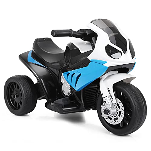 DREAMADE Kinder Elektro Motorrad, BMW Kindermotorrad Elektrisch mit Musik &...