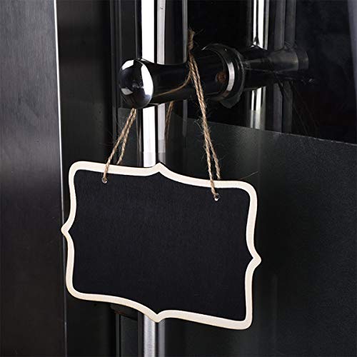 Blackboard Label, 12 Stks Mini Rechthoekige Krijtbord Tag voor Message Board Signage, Zwart - Image 5
