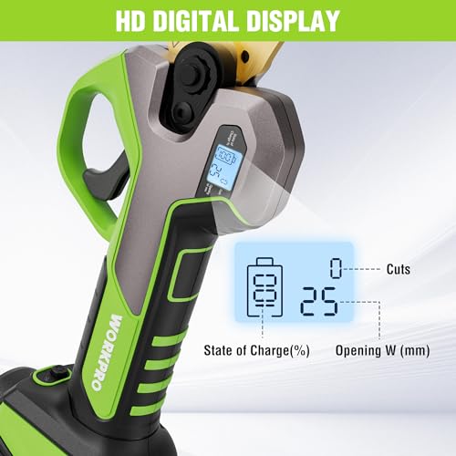 Workpro W159047AE 12V Electric Pruning Shears, Battery Powered Pruning Shears thumb #4