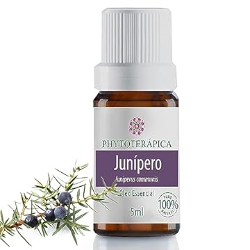 PHYTOTERAPICA- Óleo Essencial de Junípero Zimbro -Para Difusor, Massagem e Aromaterapia -Reanima pensamentos, excelente em massagem para celulite e circulação -100% Puro e Natural -Fresco,Pinheiro,5ml