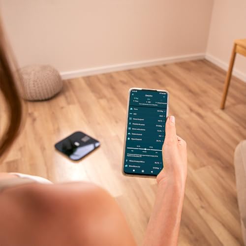Miniatura 4 de Cecotec Báscula De Baño Inteligente Con App Surface Precision Healthysmart. Bluetooth Y 25 Parámetros, Tamaño 28x28 Cm, Pantalla Lcd, Capacidad Máxima 180kg, Funciona Con Pilas