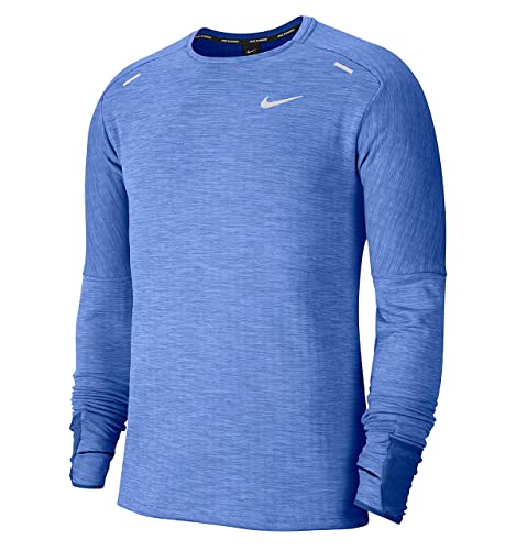 Nike Men's Sphere Element Crew 3.0 Long Sleeve Running Shirt (Lapis, Large) Nike Men's Sphere Element Crew 3.0 Long Sleeve Running Shirt (Lapis, Large)