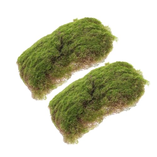 HOUDERCO 2個 ?真苔? カット可能な人工芝 模型用グリーン装飾 インテリア サンドテーブル 家園芸フェスティバル用デコレーション