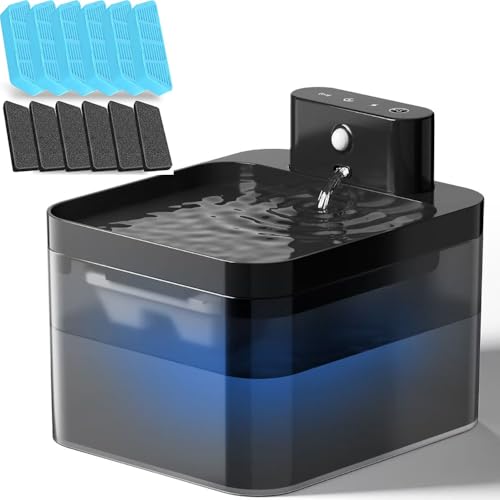 Fuente de agua automática para gatos 2.2L, azul