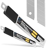 20x Instalguru Abbrechklingen 9 mm Cuttermesser Klingen Cuttermesserklingen Teppichmesser Cutter Ersatzklingen Kattermesserklinge Gerade Schneide Hochwertigem Stahl Scharf