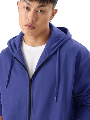 Image of LAZYCHUNKS Men's Zipper Hooded Sweatshirt | Premium Full Sleeve Hoodie Jacket with Front Zip & Pockets | Stylish Winter Wear, Warm Casual Sportswear for Men