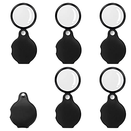 6 Pezzi Lente d'Ingrandimento Pieghevole Lente