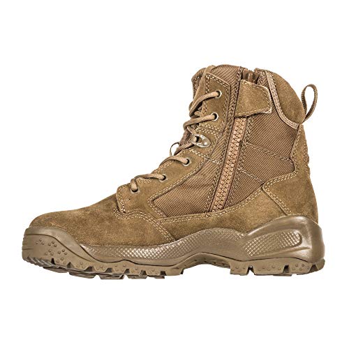 Image of 5.11 Tactical Men's A.T.A.C. 2.0 6 inch Side Zip Desert, Ortholite Achilles Cuff, Style 12395