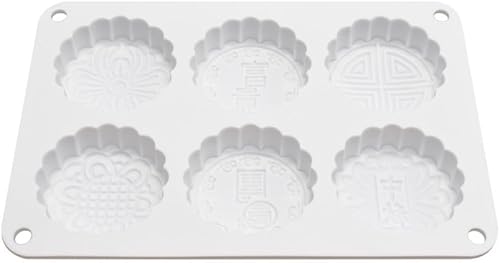 Miniatura 6 de Molde de silicona para pastel con 6 flores, molde de pan casero DIY, moldes de silicona para pastel, molde para pastel de luna, herramientas para