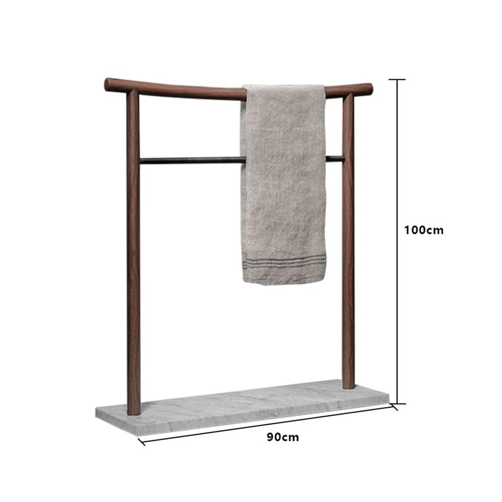 Toallero de mármol de pie móvil for baño Moderno, toallero Ligero de Lujo for baño, toallero de baño de Madera Maciza