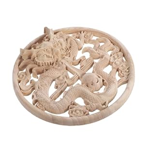 Veemoon Drachen Holzapplikation