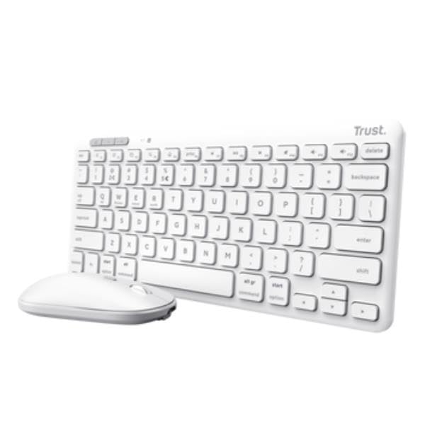 Trust Lyra WL Keyboard and Mouse in white
