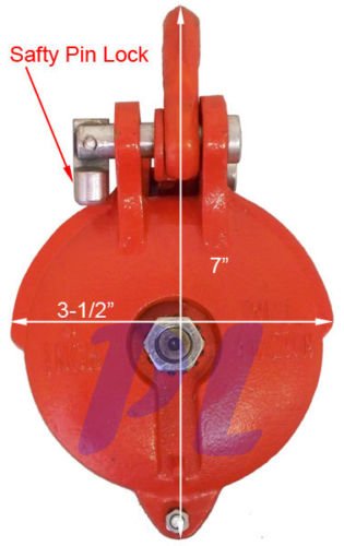 1.5 Ton Bail Snatch Block Hoist Rig-ging Shackle Wire Rope 3