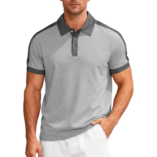 T-shirt homme manches courtes col ras-du-cou coupe ajustée noir anthracite