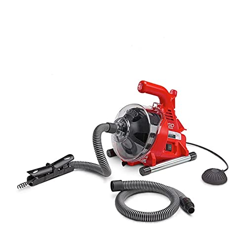 OLLIRG Máquina de Dragado de tuberías de alcantarillado eléctrico, autoalimentación, Inodoro, Cocina, 19-28MM, máquina de Limpieza de tuberías, draga de Drenaje, 120