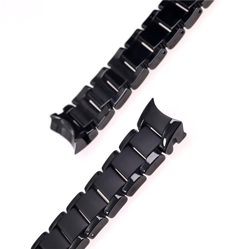 EPANO 22 mm 24 mm czarny gładki matowy ceramiczny pasek do zegarka Armani Ar1451ar1452ar1475ar1474 pasek do zegarka opaska na nadgarstek bransoletka
