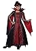 Girls Victorian Vampira Costume Medium