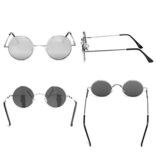 Image of Vintage Small Round Polarized Hippie Sunglasses for Men Women Circle Sun Glasses NP1002