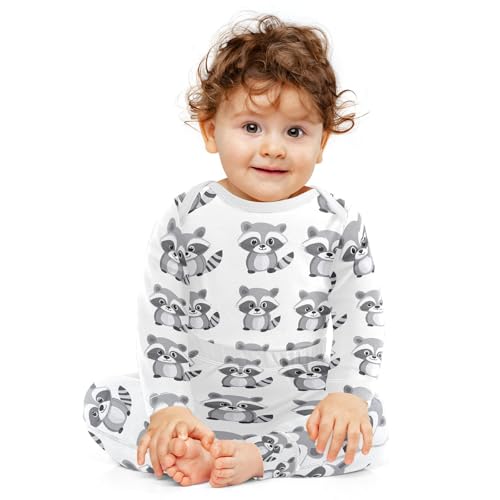 vvfelixl Baby Bodysuits Pants Sets White Gooses Long Sleeve Baby Clothes for Boys Girls 0-24M2