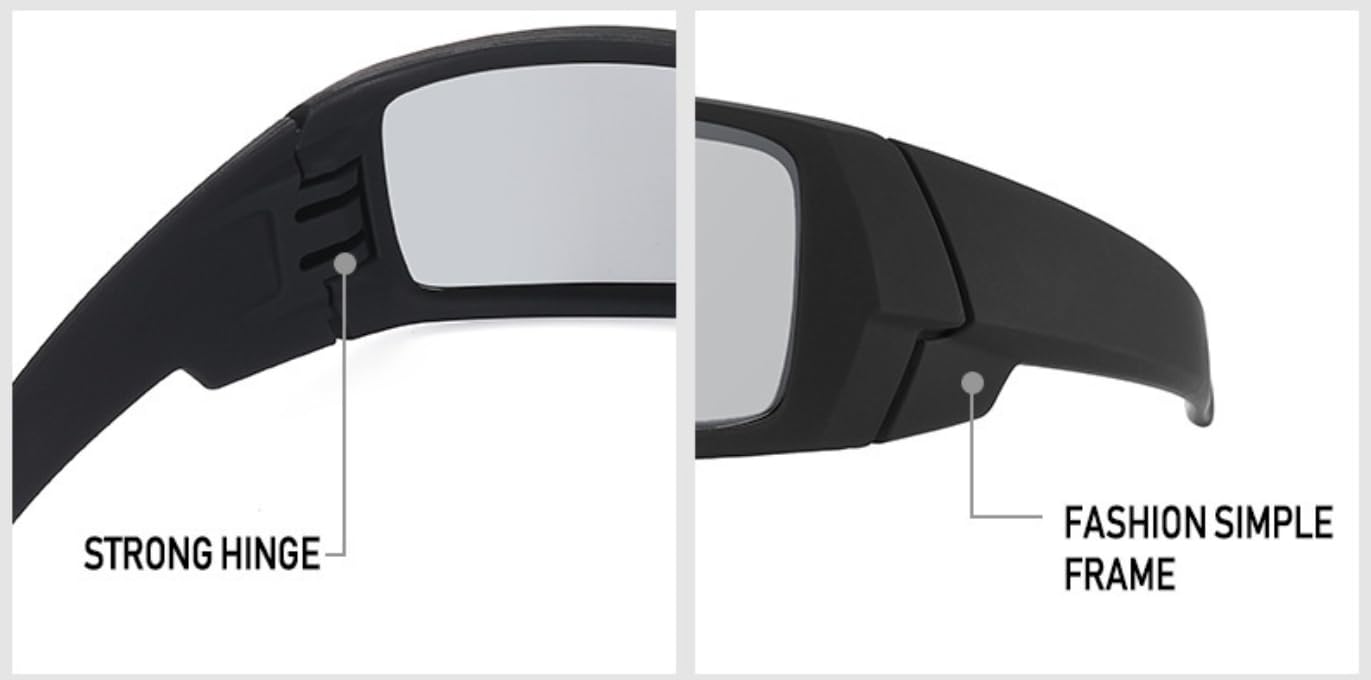 Occhiali da sole sportivi polarizzati da uomo e donna, protezione UV400, occhiali sportivi per ciclismo, guida, pesca, pickleball