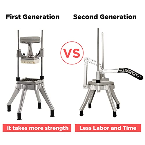 Upgrade Commercial Vegetable Fruit Chopper, Professional Potato Slicer, Manual Veggie Chopper Cutter Machine, French Fry Cutter Home Kitchen,Stainless Steel Blade With 1 Replacement(1/4" Blade) #TOP3