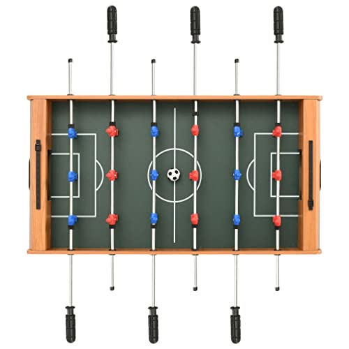 vidaXL Mini Kickertisch Tischkicker Kicker Profi Fussballtisch Fußballtisch Tischfußball Spieltisch Getränkehalter 69x37x62cm Ahorn – Bild 5