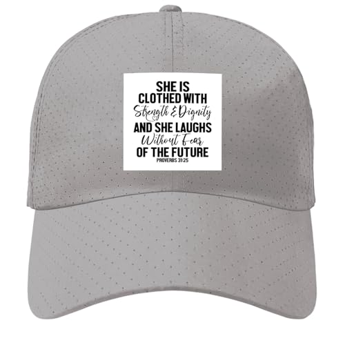 She is Clothed with Strength and Dignity Baseball Hats Cool