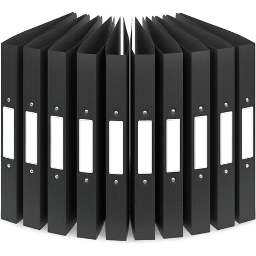 ACROPAQ - 10 x Ringbuch A4 - Mit 2 Ringen, Rückenbreite 3,5 cm...