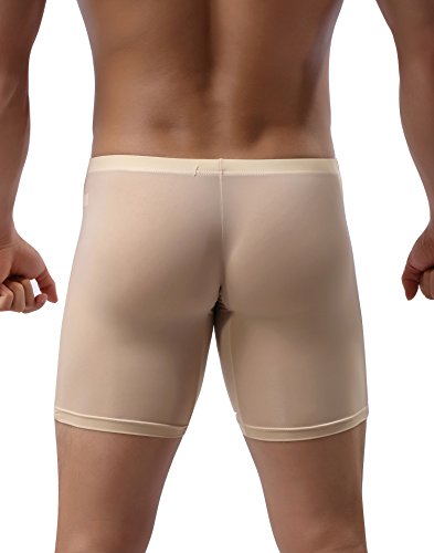 Winday Men's Briefs Breathable Ice Silk Sports-Inspired Underwear Boxer Briefs #TOP2